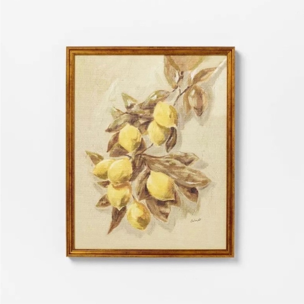 Threshold designed‎ with Studio McGee 16"x20" Lemons Vintage Framed Wall Art